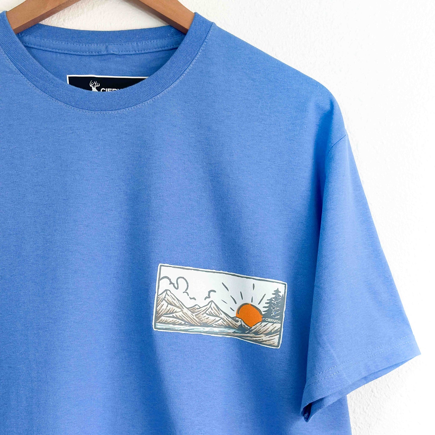 Polera Algodón Unisex Amanecer Cielo