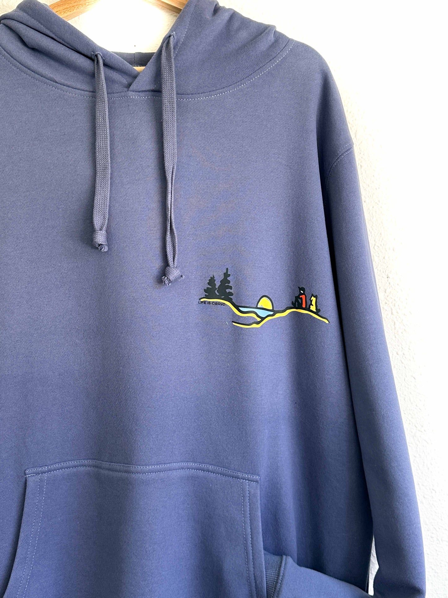 Poleron Hoodie Unisex Canguro Dog Friend Blue