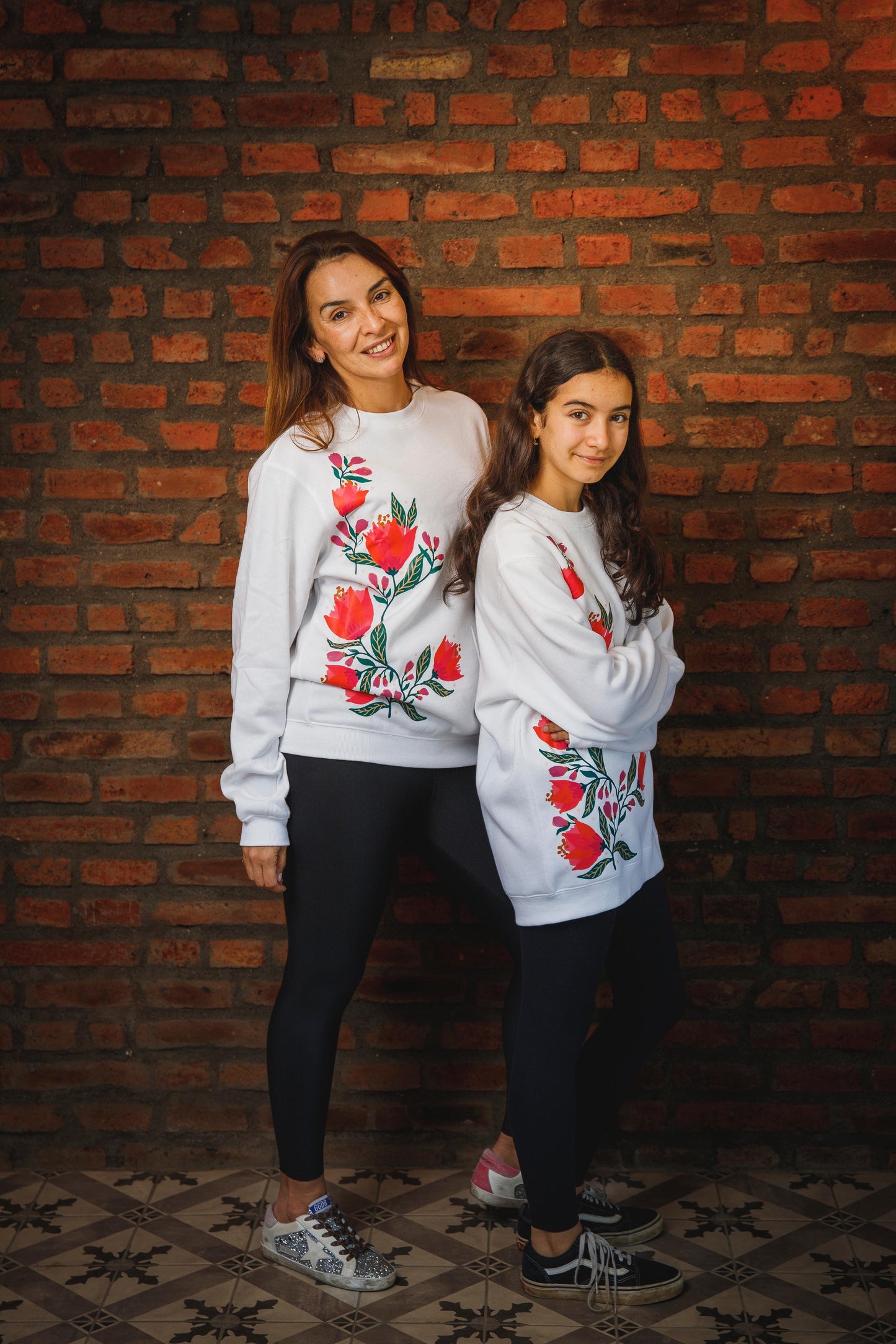 Poleron Hoodie enredadera Blanco