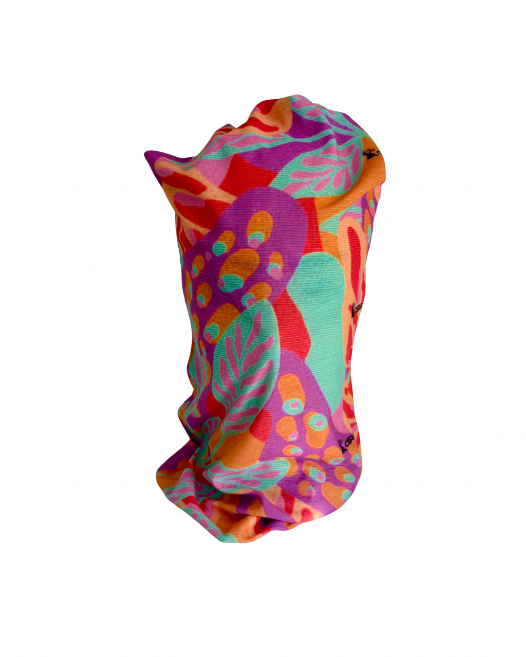 Bandana Buff Unisex Respirable Naranja floral