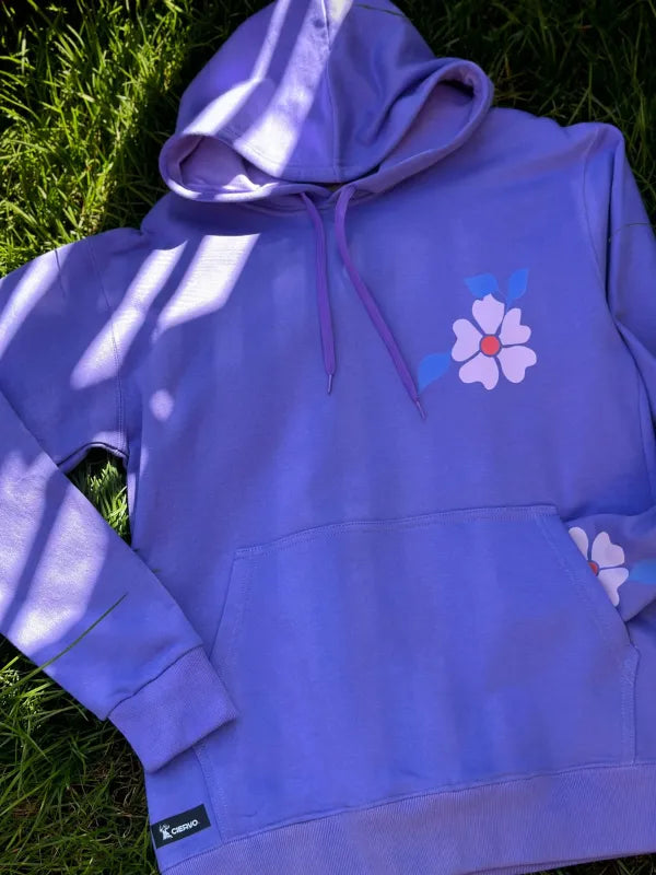 Polerón Hoodie Unisex Canguro Amapolas Mora