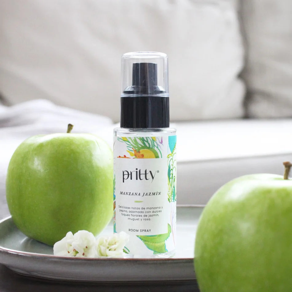 Mini Room Spray Manzana & Jazmín 50ml Aromatizante Telas y ambientes