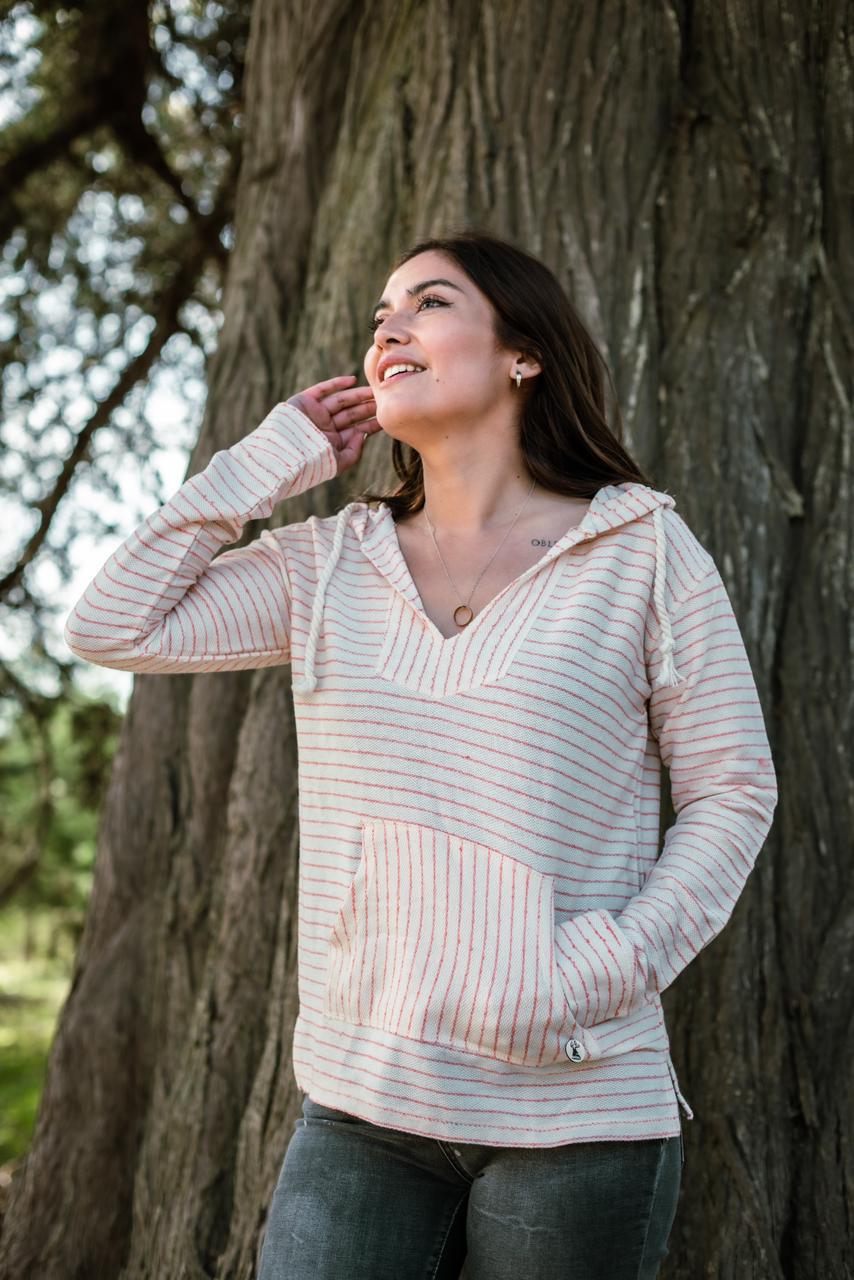 Polerón canguritos lanilla lineas