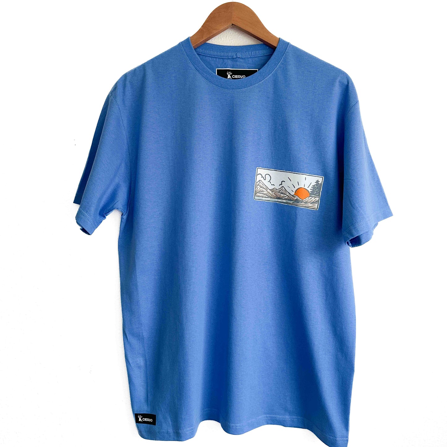 Polera Algodón Unisex  Amanecer Cielo