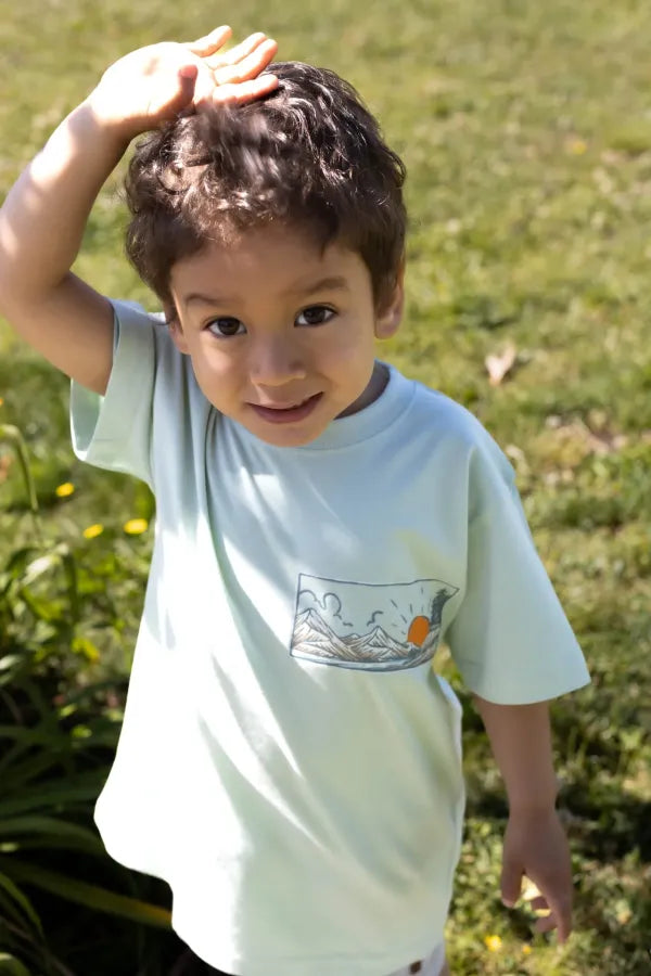 Polera Montaña Ice Blue