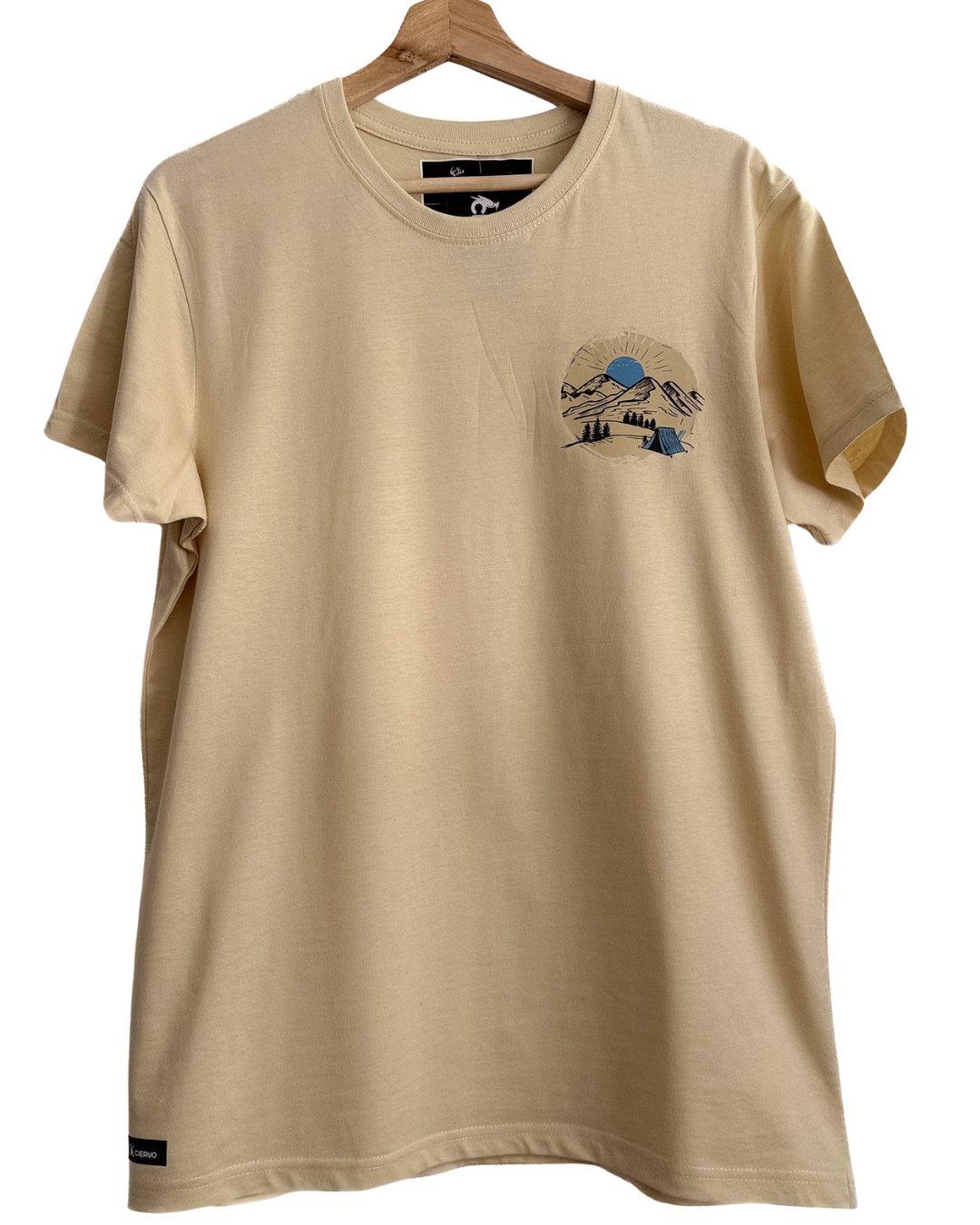 Polera Algodón Unisex Pradera Beige
