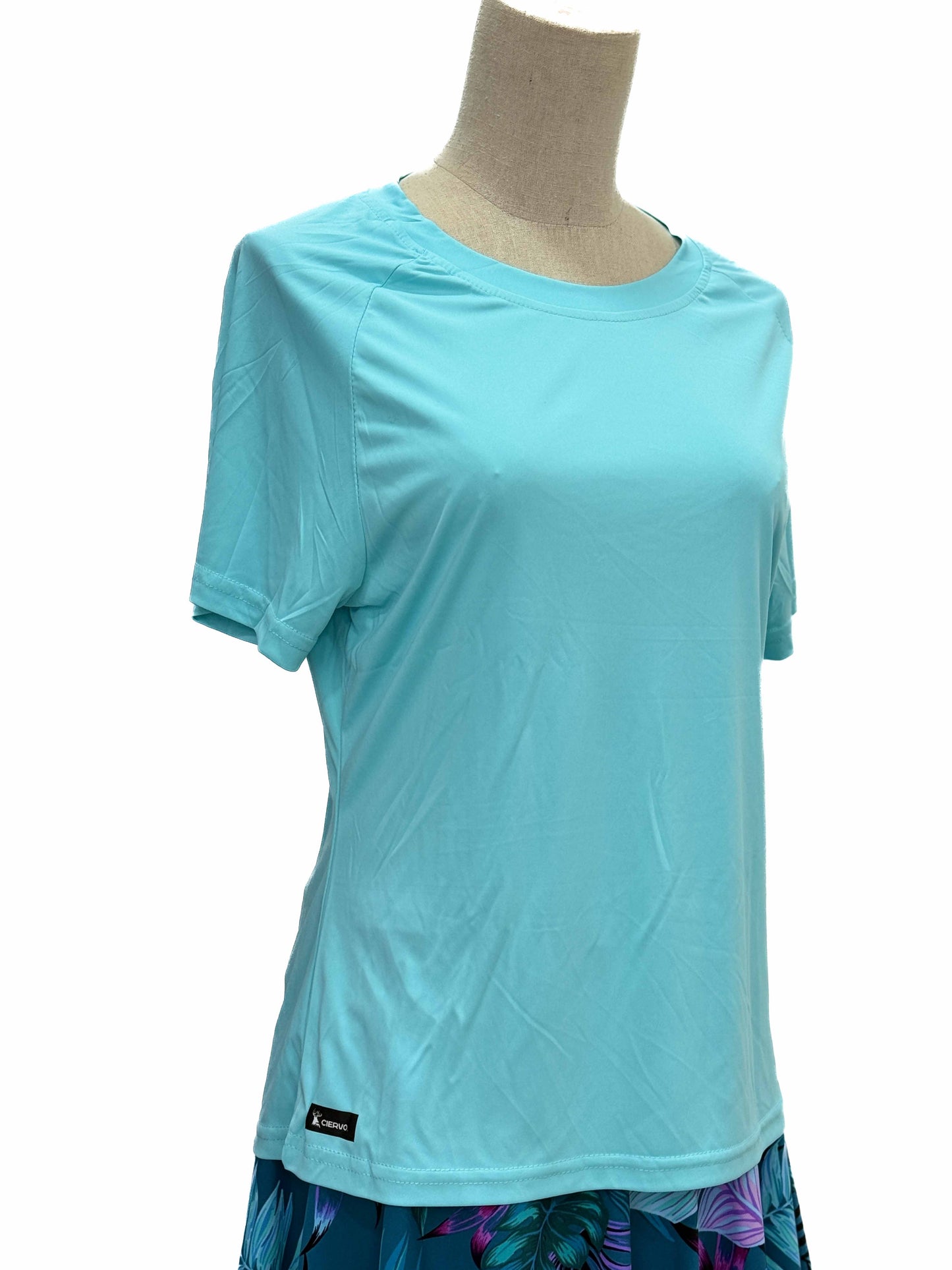 Polera Deportiva Cool Dry Mujer Celeste
