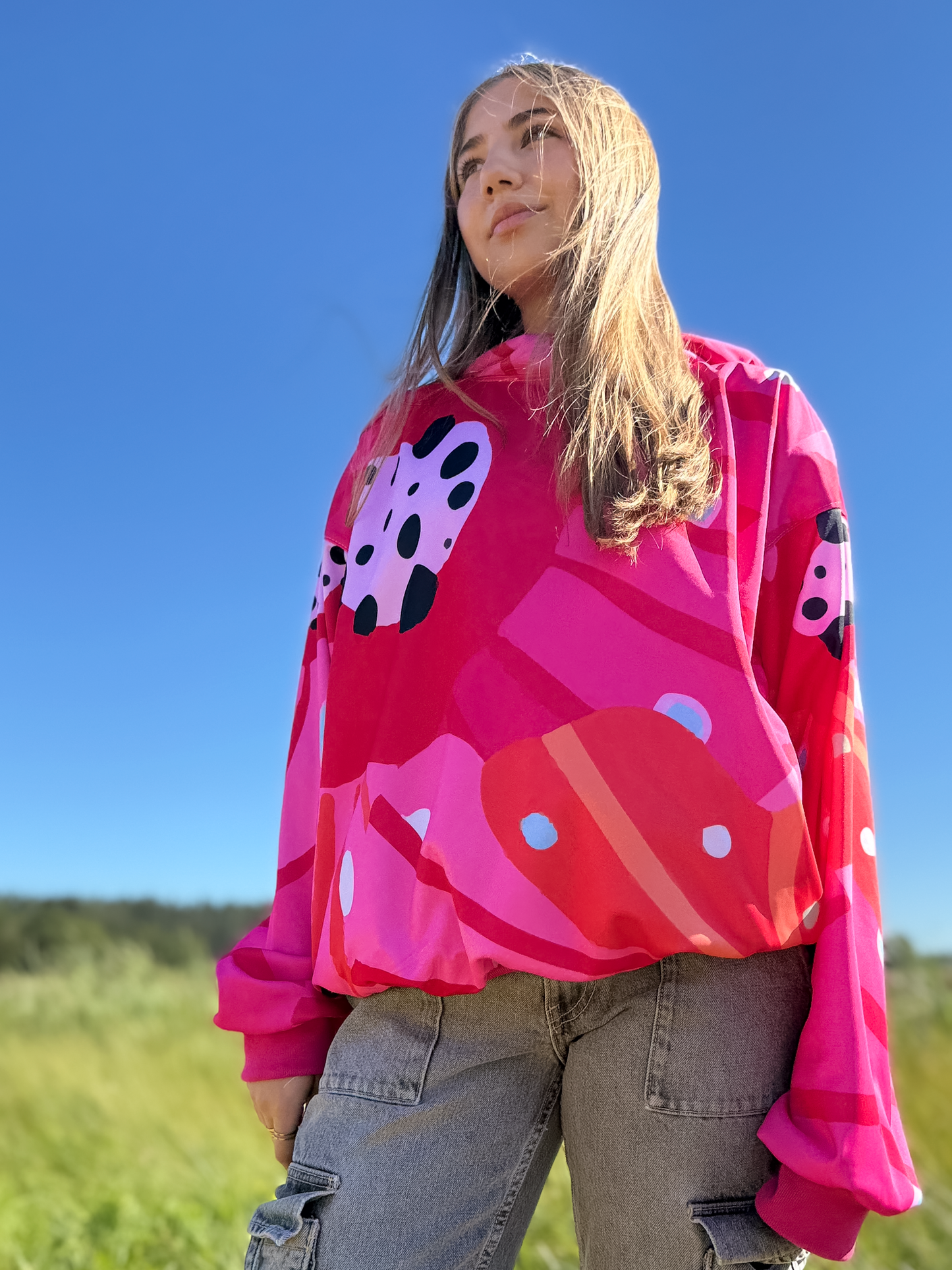 Polerón Hoodie Alegre Rosal + Tote Bag Ciervo de ¡REGALO SOLO POR LANZAMIENTO!