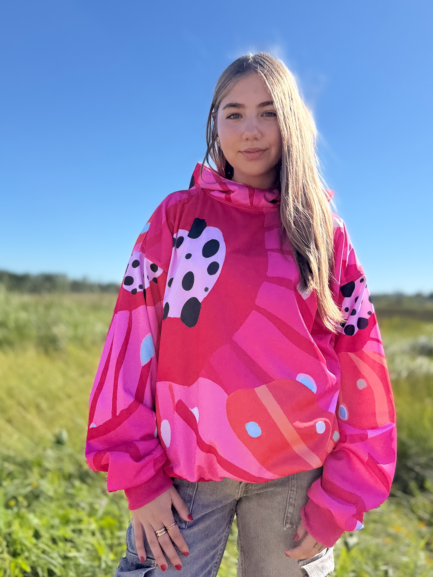 Polerón Hoodie Alegre Rosal + Tote Bag Ciervo de ¡REGALO SOLO POR LANZAMIENTO!