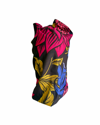 Bandana Buff Unisex Respirable Noche floreada