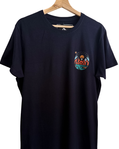 Polera Algodón Unisex Excursión Azul marina