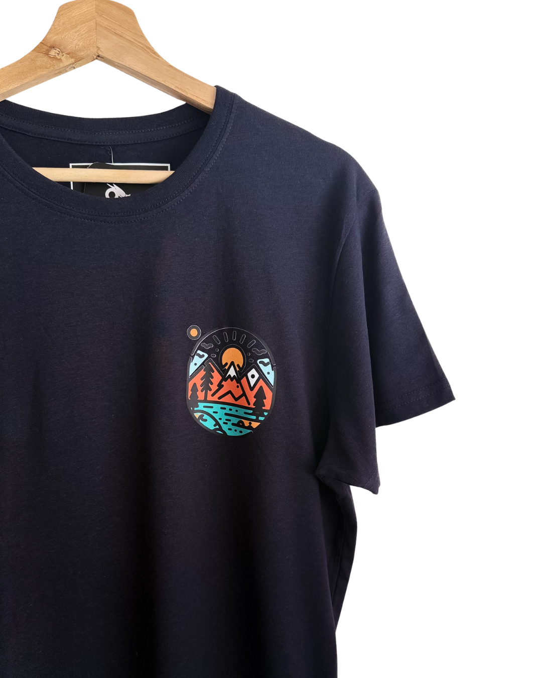 Polera Algodón Unisex Excursión Azul marina