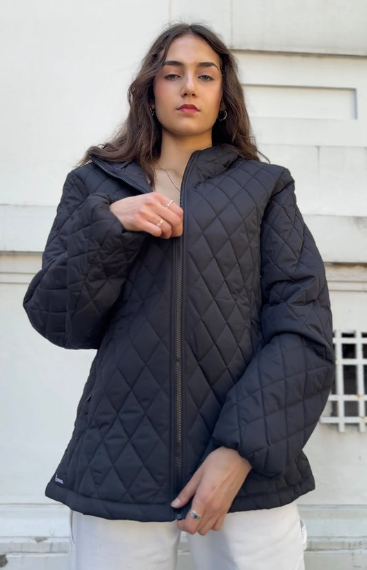 Parka Impermeable Negra