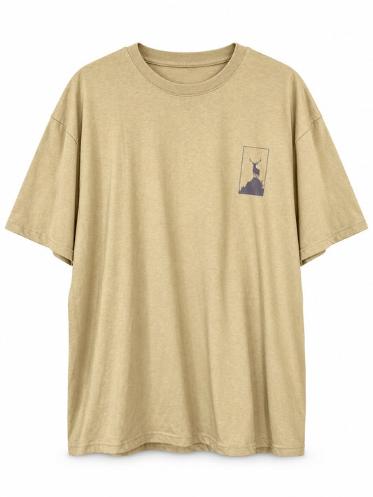 Polera Algodón Unisex Arena Ciervo