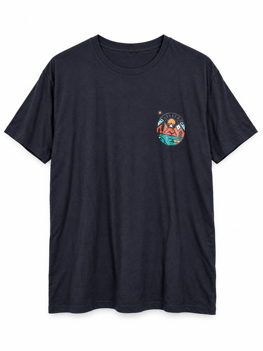 Polera Algodón Unisex Excursión Azul marina