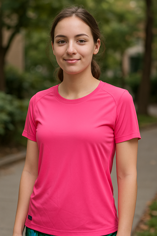 Polera Deportiva Cool Dry Mujer Fucsia