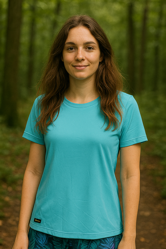 Polera Deportiva Cool Dry Mujer Celeste