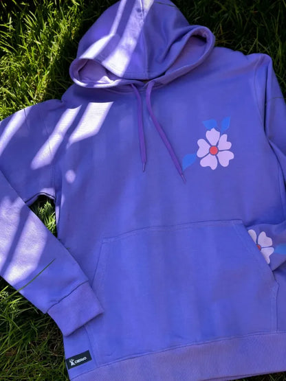 Polerón Hoodie Unisex Canguro Amapolas Mora