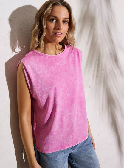 Polera Algodon Aussie Mujer Rosa