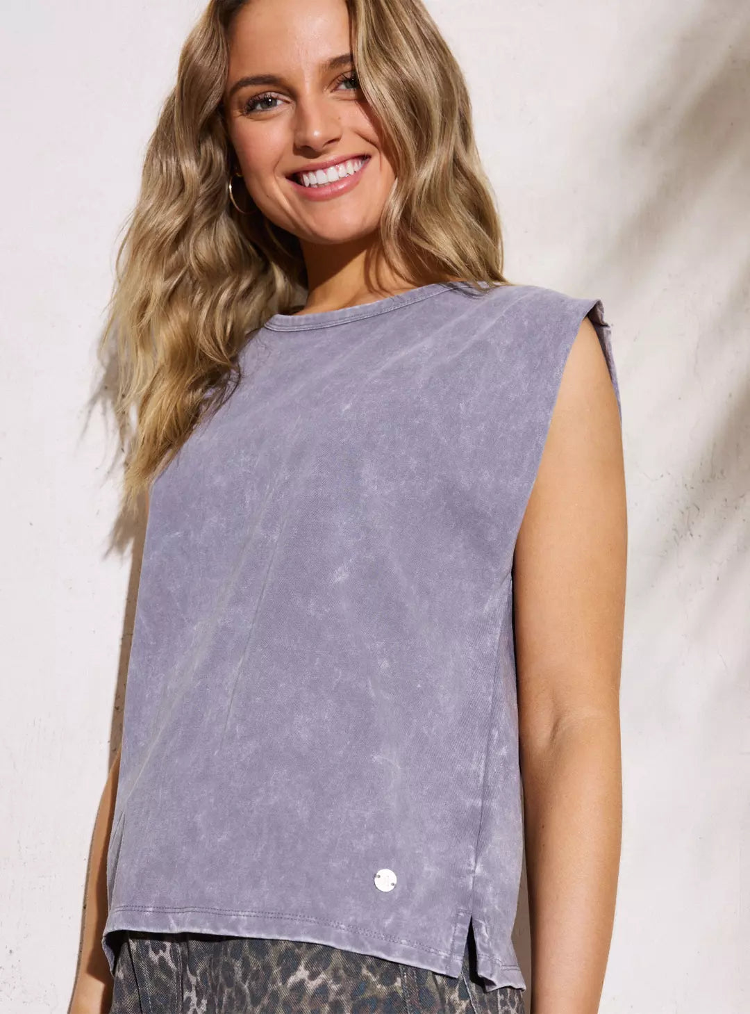 Polera Algodon Aussie Mujer Gris