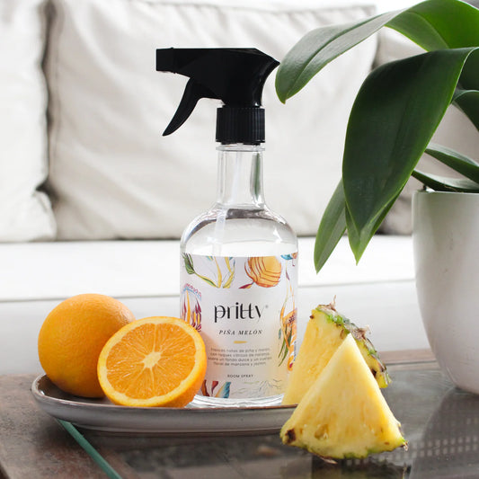 Pritty Design Piña & Melón Spray 375ml- Aromatizante Telas y ambientes