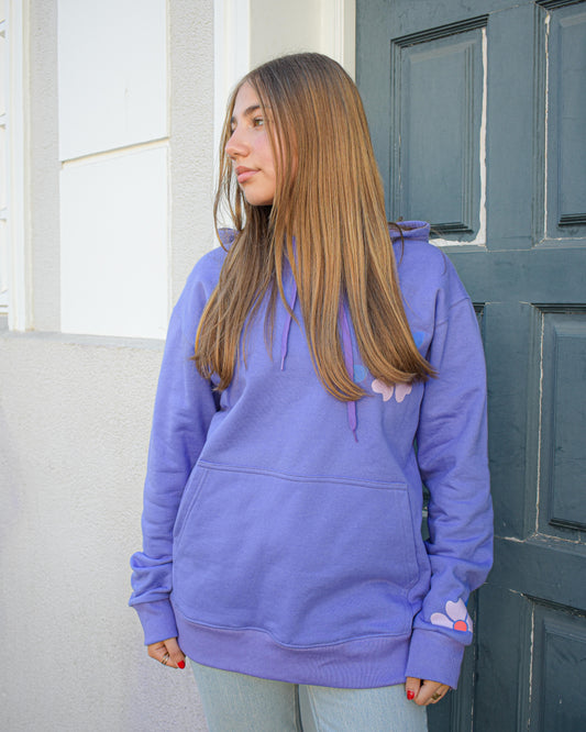 Polerón Hoodie Unisex Canguro Amapolas Mora