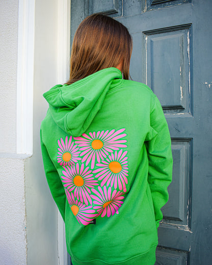 Poleron Hoodie Unisex Canguro Jardin de otoño Verde