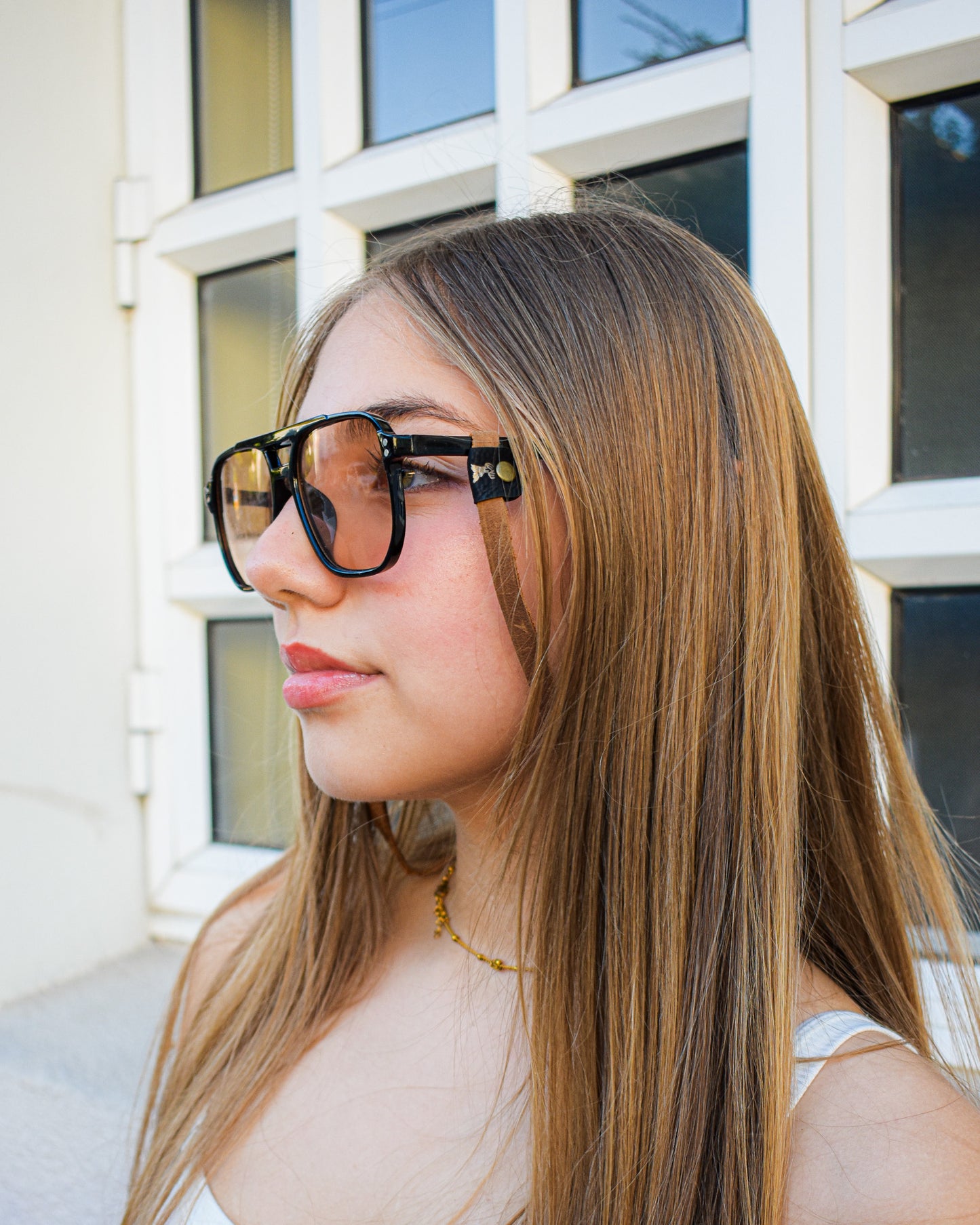 Strap Anteojos Ciervo Cuero Caramelo