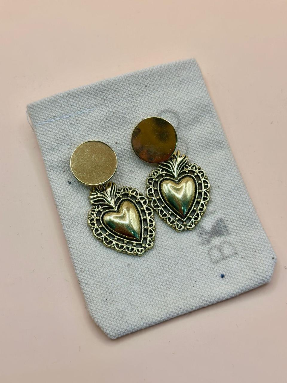 Aros corazón de tierra