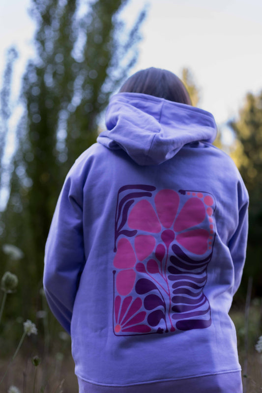 Poleron Unisex Canguro Clavelina Mora