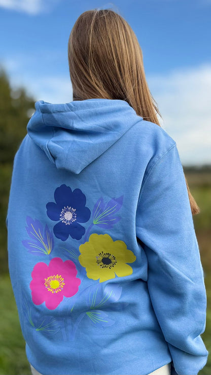 Polerón Hoodie Unisex Canguro Jardin en el cielo