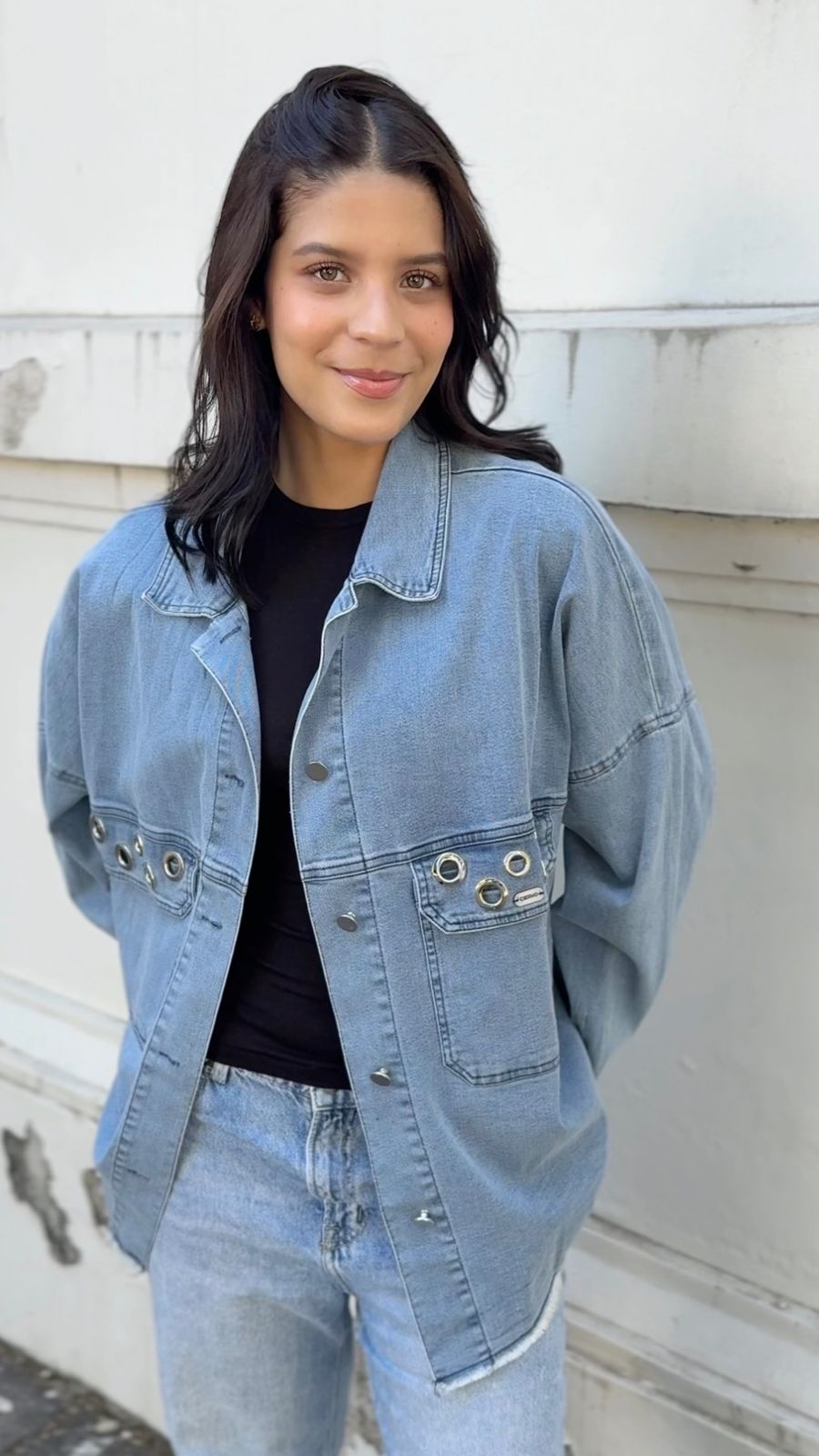 Chaqueta Mezclilla Felipa Cielo