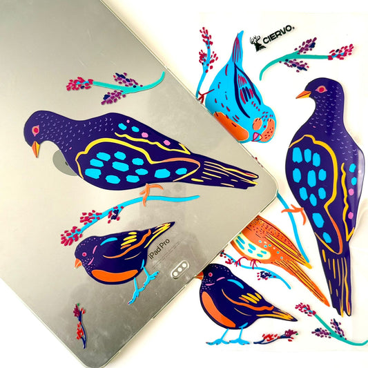 Stickers UV Transferibles Pajaritos