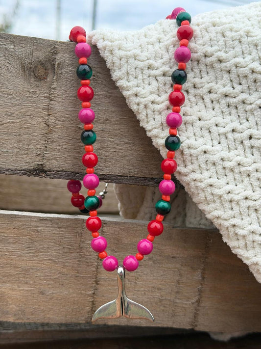 Collar Cola de Ballena frutos rojos