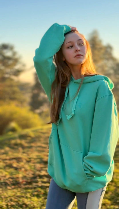 Polerón Hoodie One Color Unisex Turquesa